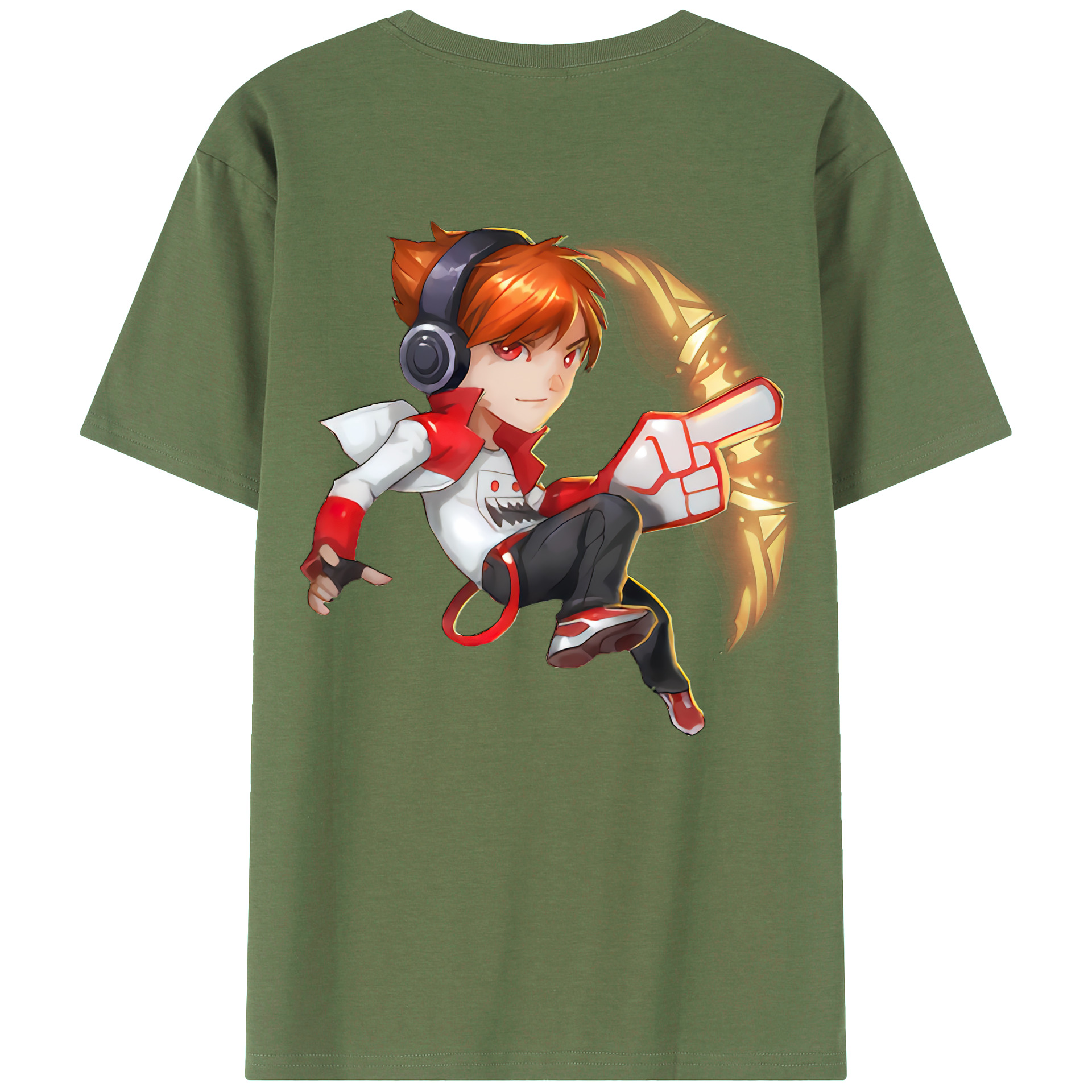 （画像用） リーグ・オブ・レジェンド League of Legends LOL 綿100％ メンズ半袖Tシャツ（バックプリント） 通気性